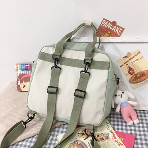 Two Tone Brown Bear Kawaii Side Bag-Kawaii Dream