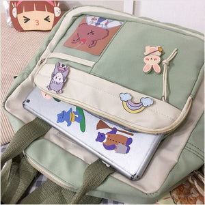 Two Tone Brown Bear Kawaii Side Bag-Kawaii Dream