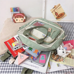 Two Tone Brown Bear Kawaii Side Bag-Kawaii Dream