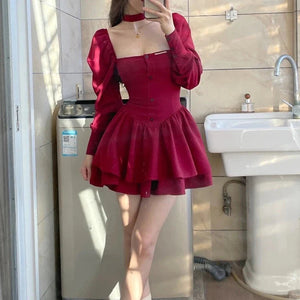 Vintage Bodice Mini Dress-Kawaii Dream