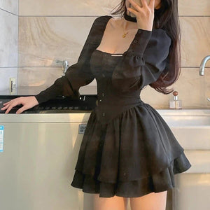 Vintage Bodice Mini Dress-Kawaii Dream