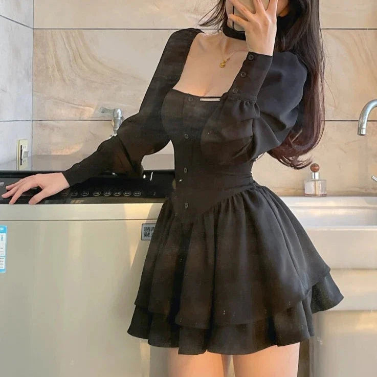 Vintage Bodice Mini Dress-Kawaii Dream