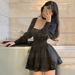 Vintage Bodice Mini Dress-Kawaii Dream