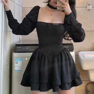 Vintage Bodice Mini Dress-Kawaii Dream