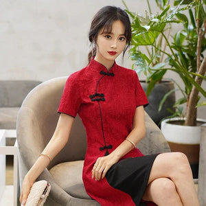 Vintage Chinese Traditional Qipao Cheongsam Dress-Kawaii Dream