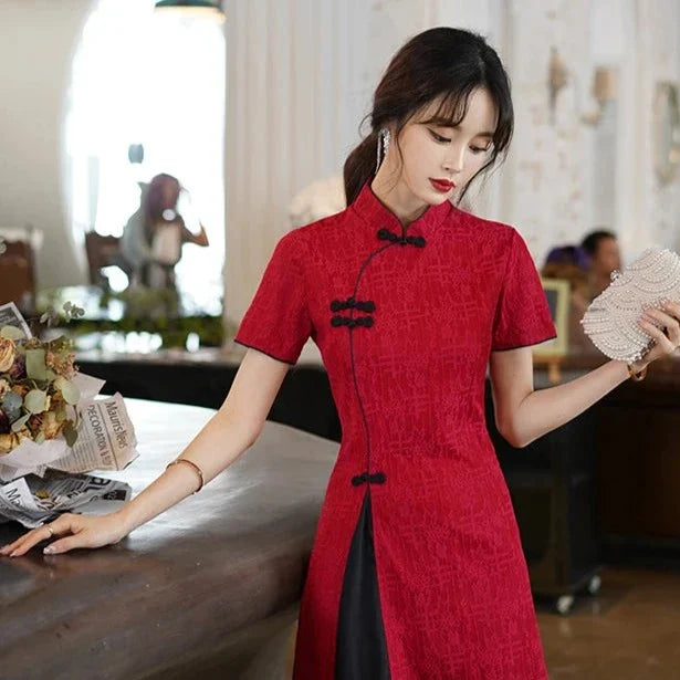 Vintage Chinese Traditional Qipao Cheongsam Dress-Kawaii Dream