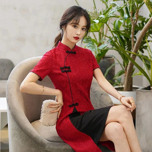 Vintage Chinese Traditional Qipao Cheongsam Dress-Kawaii Dream