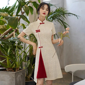 Vintage Chinese Traditional Qipao Cheongsam Dress-Kawaii Dream