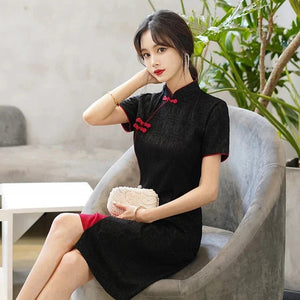 Vintage Chinese Traditional Qipao Cheongsam Dress-Kawaii Dream