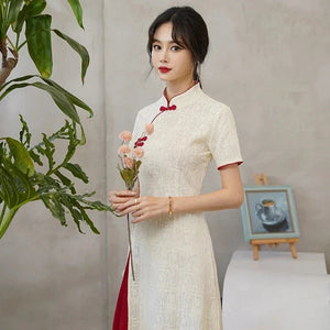 Vintage Chinese Traditional Qipao Cheongsam Dress-Kawaii Dream