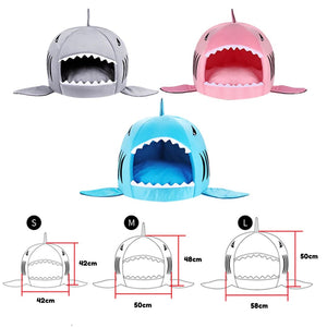 Warm Cosy Shark Pet Bed House-Kawaii Dream