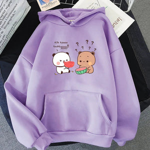 Watermelon Bears Part-Cotton Hoodie-Kawaii Dream