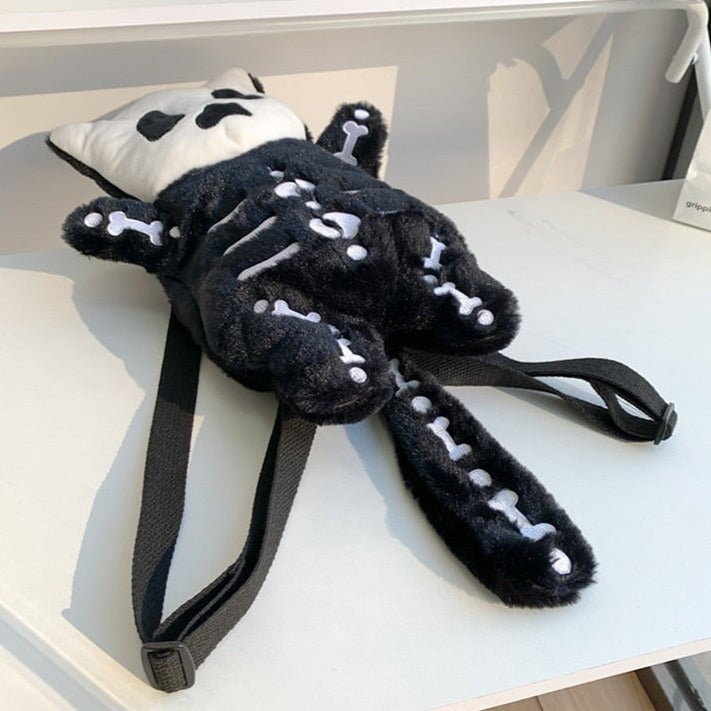 Whisper the Mini Skeleton Plush Backpack-Kawaii Dream