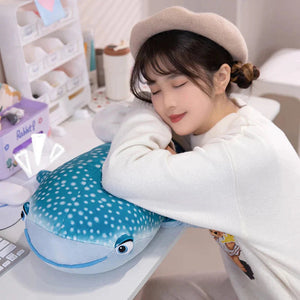 White Beluga Blue Whale Shark 75cm Plushies-Kawaii Dream