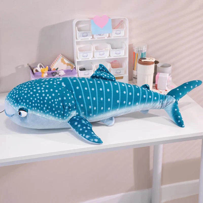 White Beluga Blue Whale Shark 75cm Plushies-Kawaii Dream