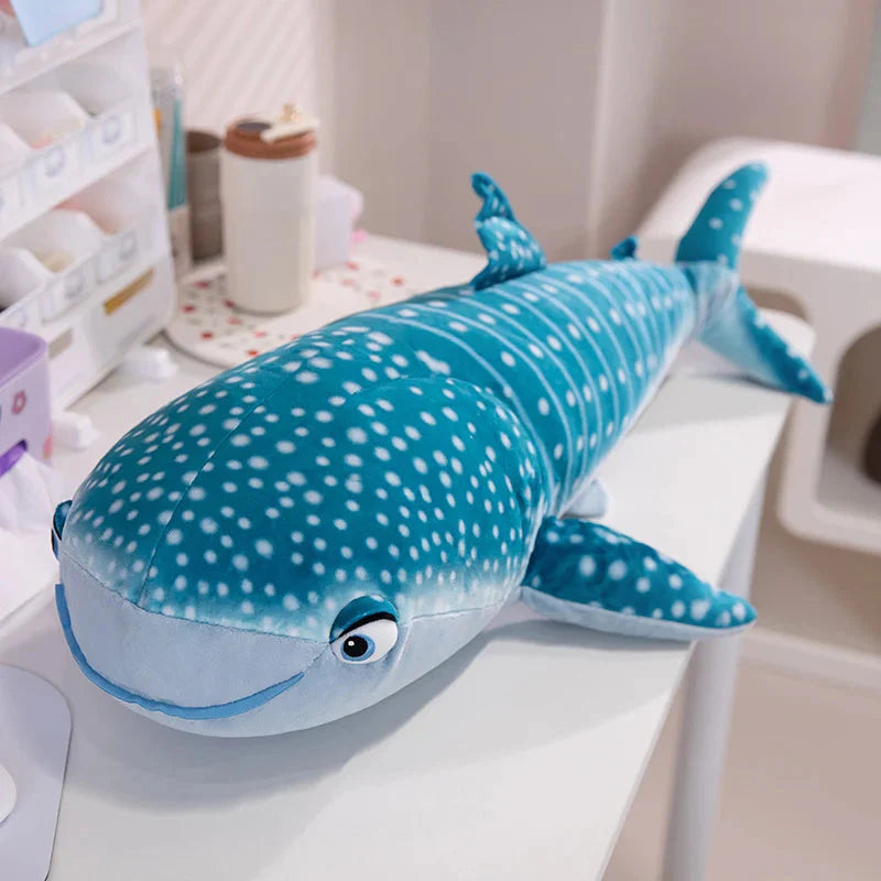 White Beluga Blue Whale Shark 75cm Plushies-Kawaii Dream