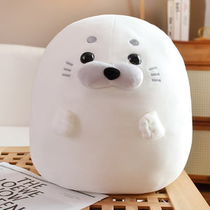 White Blue Baby Seal Plushies-Kawaii Dream