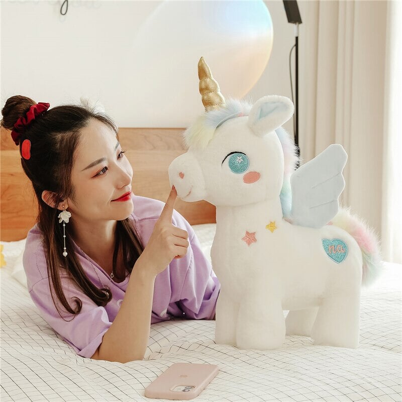 White Dreamy Unicorn Pony Plushie-Kawaii Dream