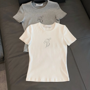 White Gray Winged Gem B Women's Tee-Kawaii Dream