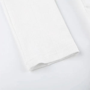 White Harajuku Laced Women's Long Sleeve Top-Kawaii Dream