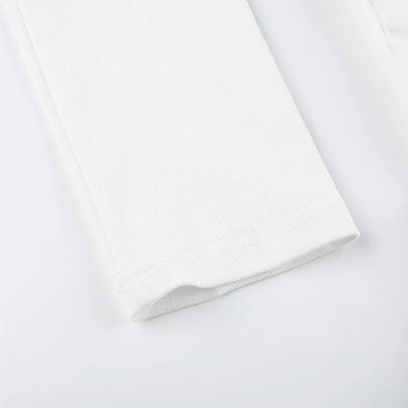 White Harajuku Laced Women's Long Sleeve Top-Kawaii Dream