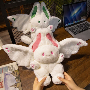 White Kawaii Fluffy Bat Plushie-Kawaii Dream