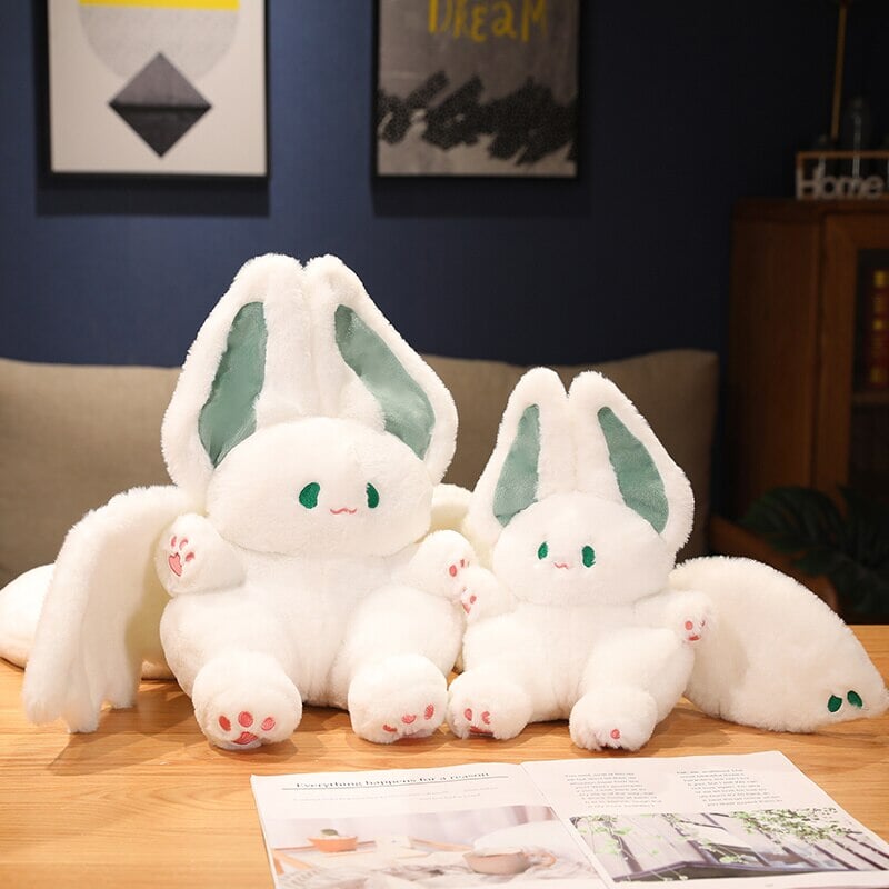 White Kawaii Fluffy Bat Plushie-Kawaii Dream