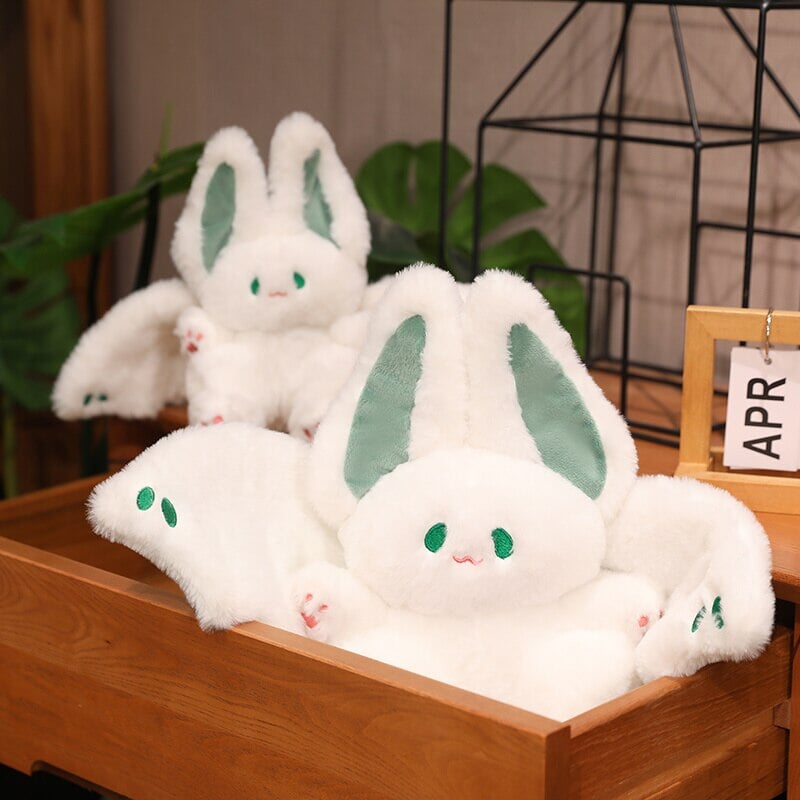 White Kawaii Fluffy Bat Plushie-Kawaii Dream