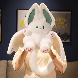 White Kawaii Fluffy Bat Plushie-Kawaii Dream