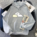 White Mochi Luckie the Dog Unisex Hoodie-Kawaii Dream