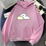 White Mochi Luckie the Dog Unisex Hoodie-Kawaii Dream