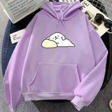 White Mochi Luckie the Dog Unisex Hoodie-Kawaii Dream
