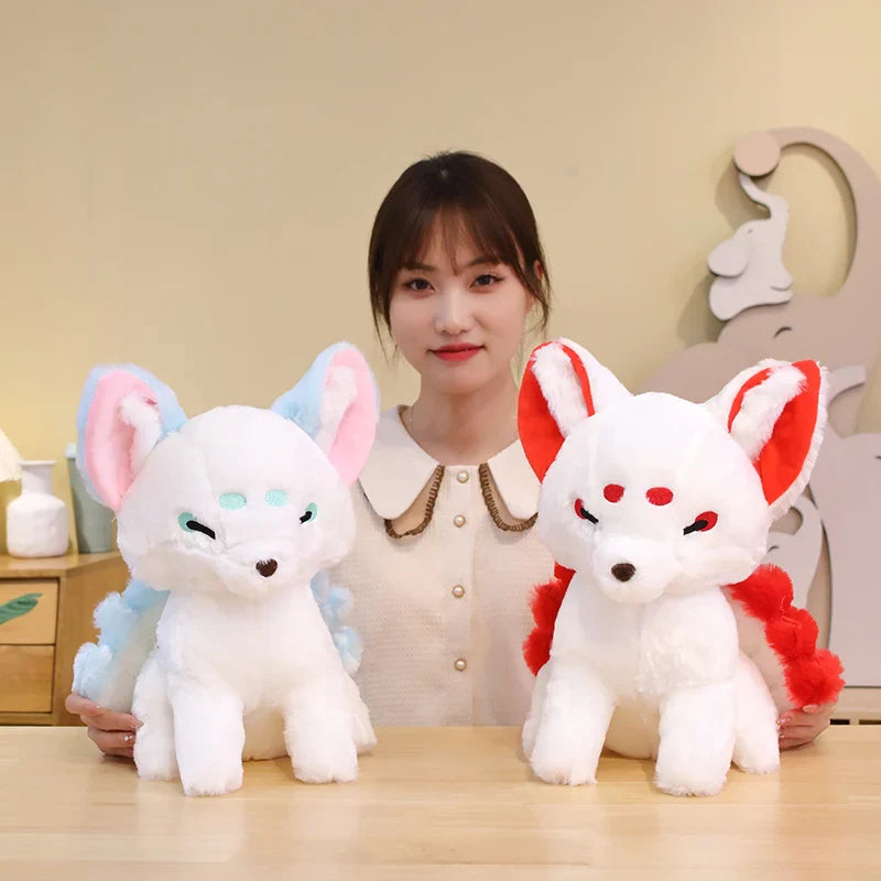 White Nine-Tailed Fox Plushies-Kawaii Dream