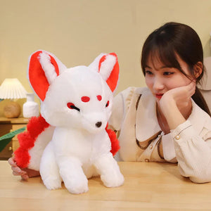 White Nine-Tailed Fox Plushies-Kawaii Dream