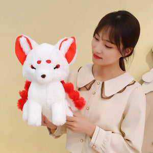 White Nine-Tailed Fox Plushies-Kawaii Dream