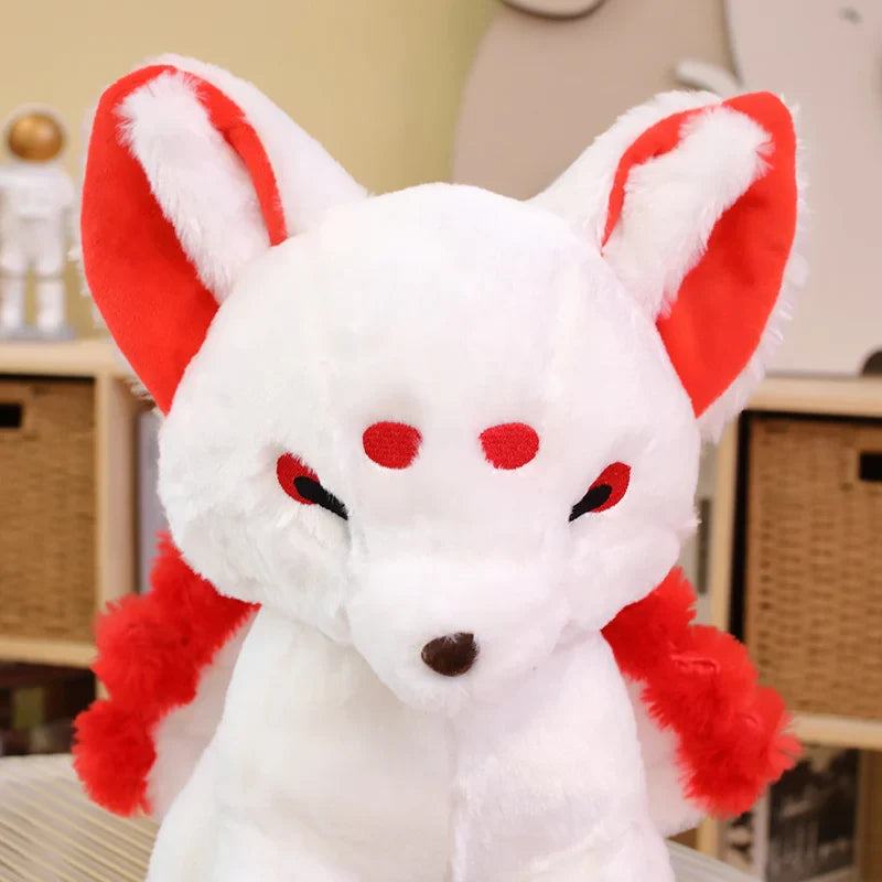 White Nine-Tailed Fox Plushies-Kawaii Dream