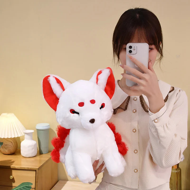 White Nine-Tailed Fox Plushies-Kawaii Dream