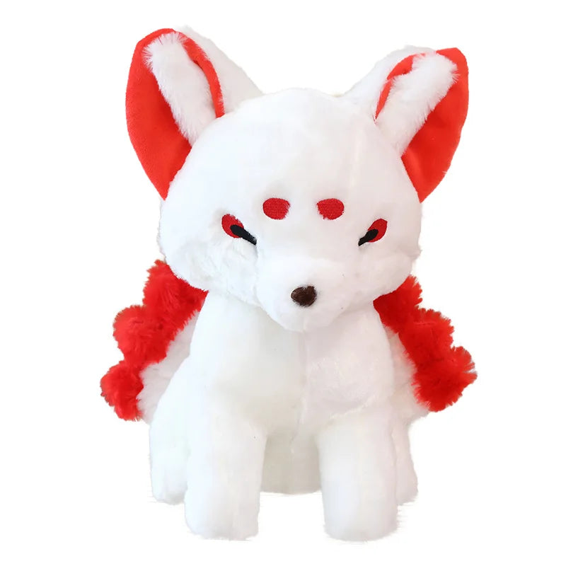 White Nine-Tailed Fox Plushies-Kawaii Dream