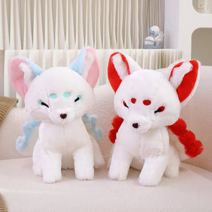 White Nine-Tailed Fox Plushies-Kawaii Dream