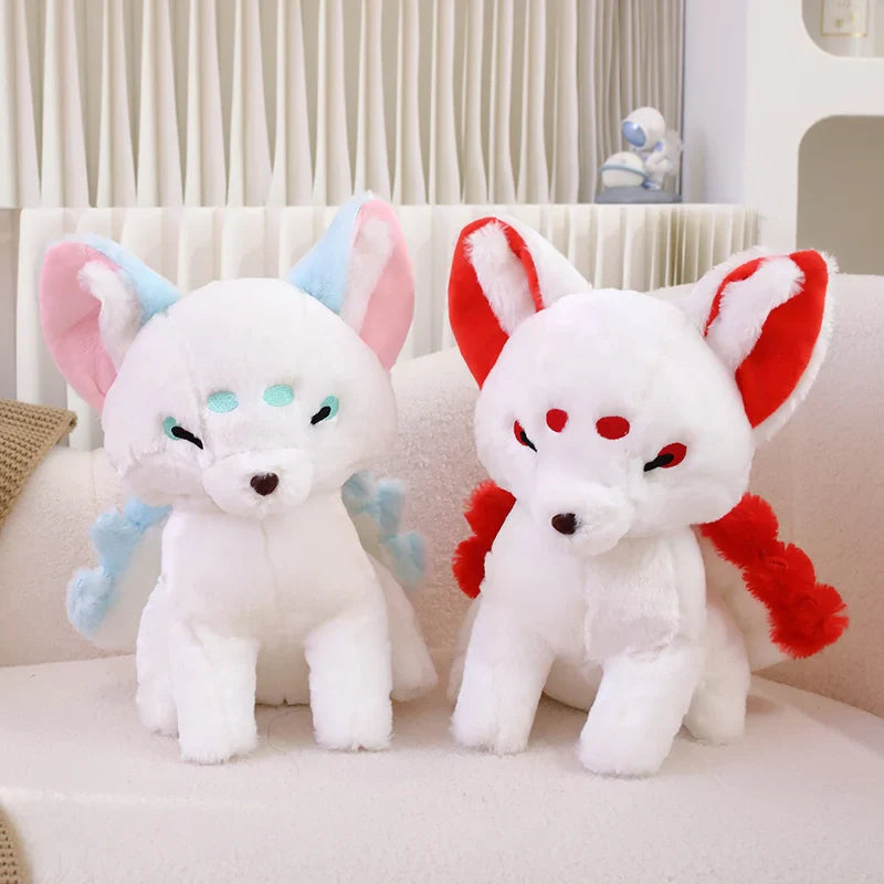 White Nine-Tailed Fox Plushies-Kawaii Dream