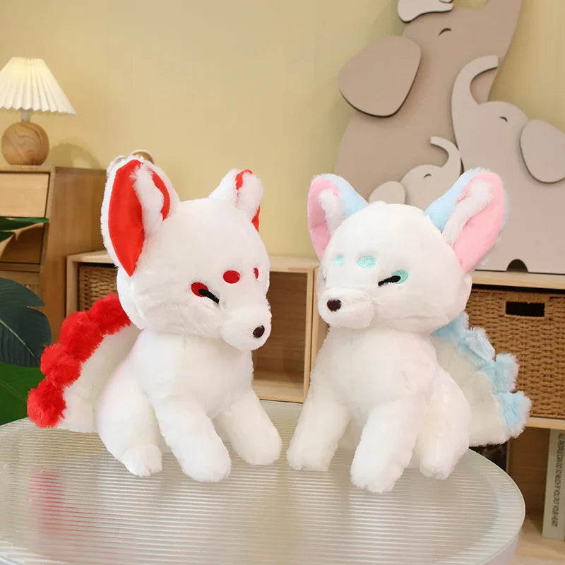 White Nine-Tailed Fox Plushies-Kawaii Dream