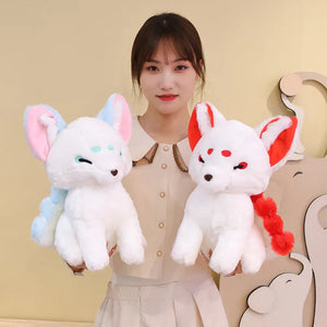 White Nine-Tailed Fox Plushies-Kawaii Dream