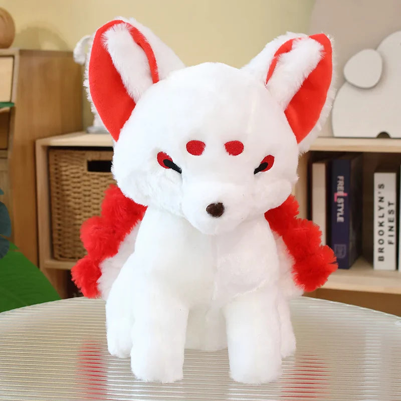 White Nine-Tailed Fox Plushies-Kawaii Dream