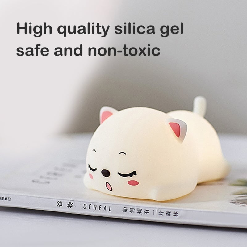 Yawning Cat LED Night Light-Kawaii Dream
