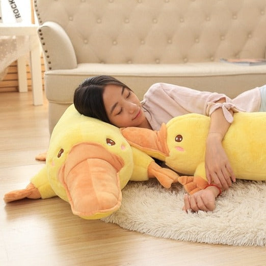 Yellow Kawaii Long Snuggly Platypus Plushie-Kawaii Dream