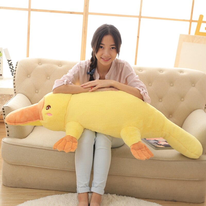 Yellow Kawaii Long Snuggly Platypus Plushie-Kawaii Dream