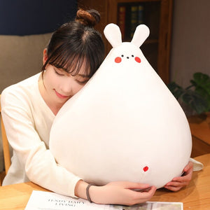 Zuki the White Bunny Plushie with Mini Face-Kawaii Dream