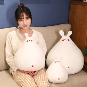 Zuki the White Bunny Plushie with Mini Face-Kawaii Dream