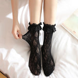 Basic Lace Ruffled Socks