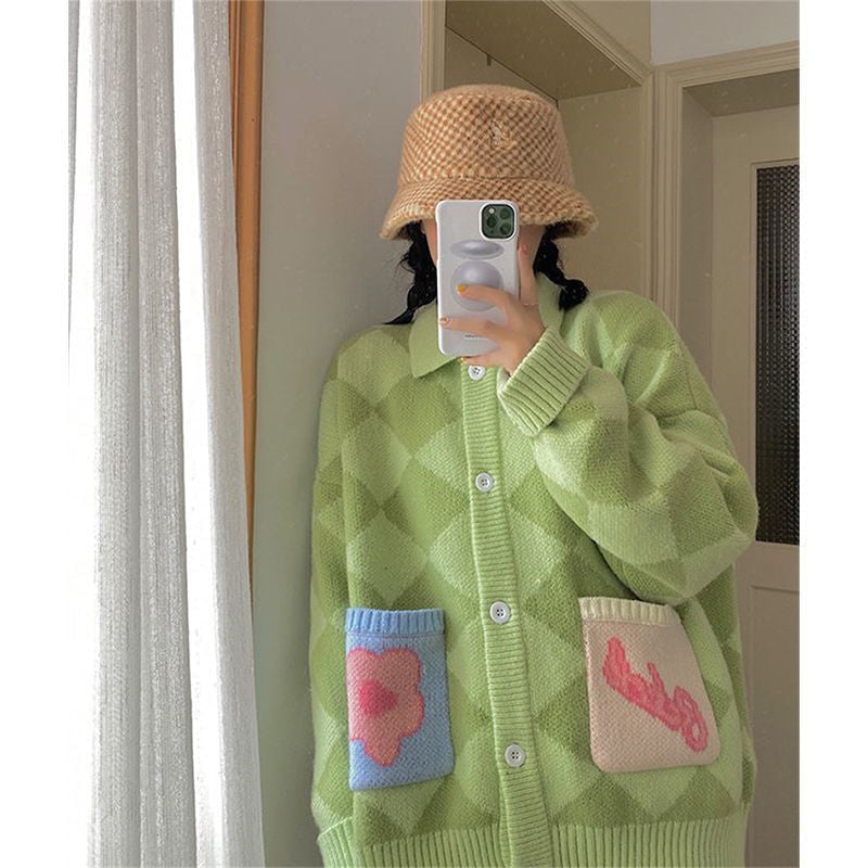 Cozy Checkered Plaid Cardigan